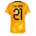 Günstige Niederlande Frenkie de Jong #21 Heim Fussballtrikot WM 2022 Kurzarm